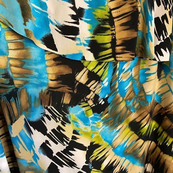 New Jennie & Marlis One Shoulder Top, size PL, feminine, multicolor, asymmetric - Picture 4 of 7